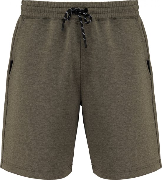 SportBermuda/Short Heren L Proact Light Khaki Heather 94% Polyester, 6% Elasthan