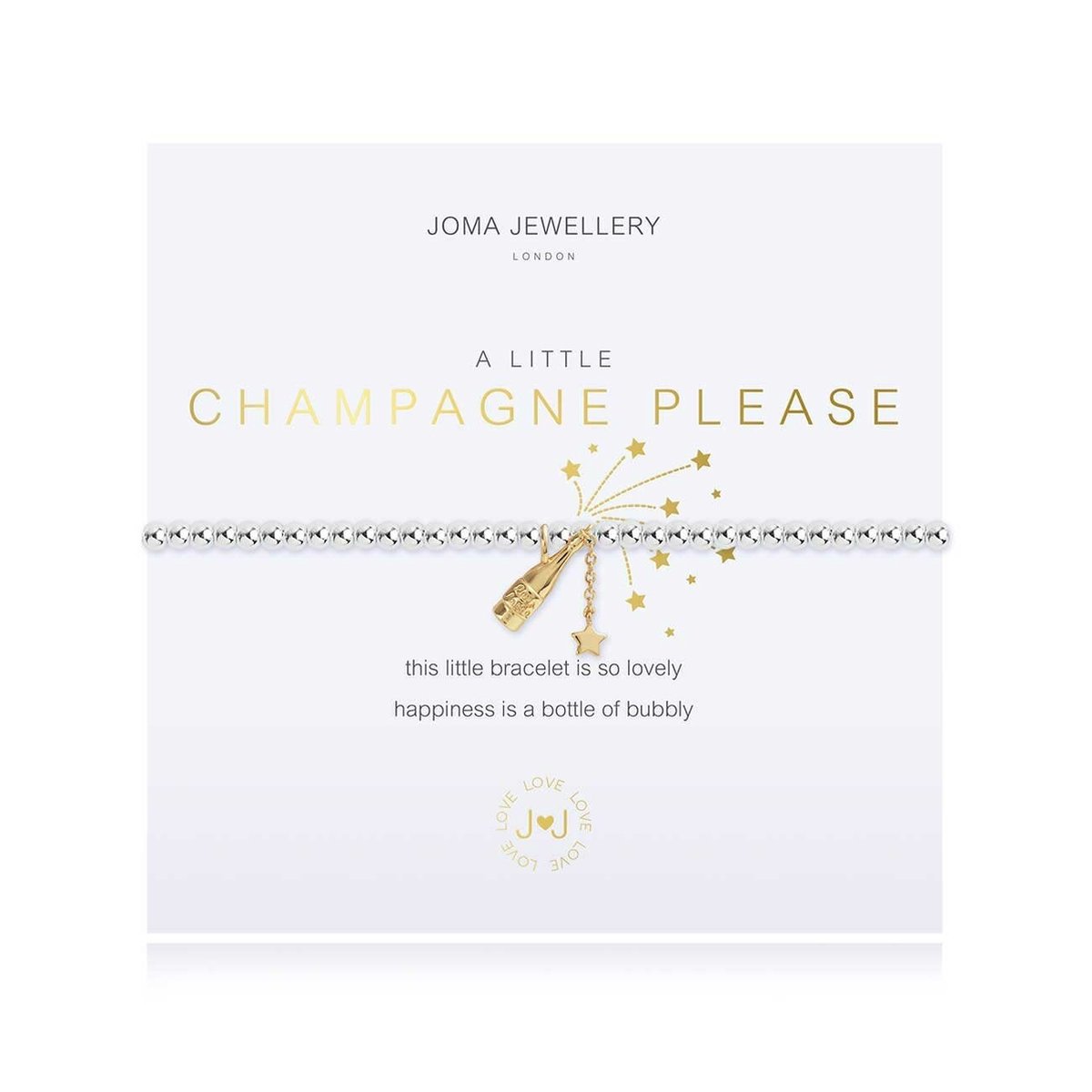 Joma Jewellery - A Little - Champagne Please - Armband