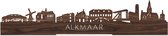 Debout Skyline Alkmaar Noyer - 60 cm - Décoration d'intérieur design - Décoration à placer - WoodWideCities