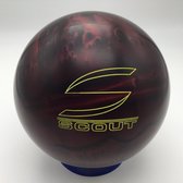 Bowling Boule de bowling ' Columbia 300 Scout rubis red pearl' 10 p, Non percée, sans trous, noire et rouge bordeaux.