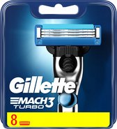 Bol.com Gillette Mach3 Turbo-8 stuks-scheermesjes aanbieding