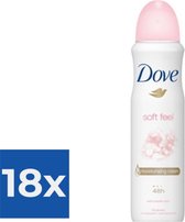 Dove Deospray - Soft Feel 150 ml - Voordeelverpakking 18 stuks