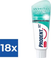 Prodent Tandpasta  White System Pure Mineral - Voordeelverpakking 18 stuks