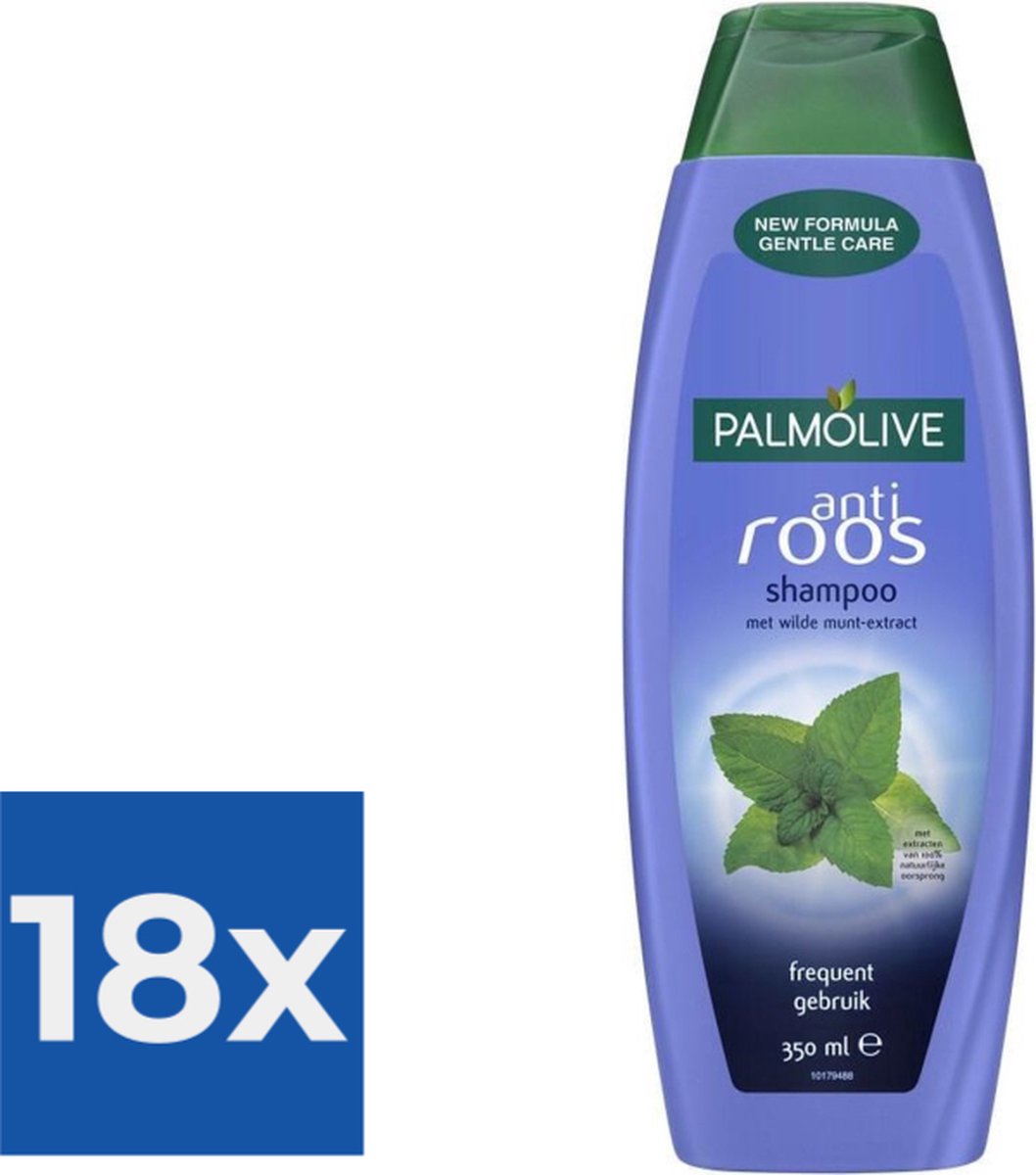 Palmolive Anti Roos Shampoo met Wilde Munt-Extract 350 ml - Voordeelverpakking 18 stuks