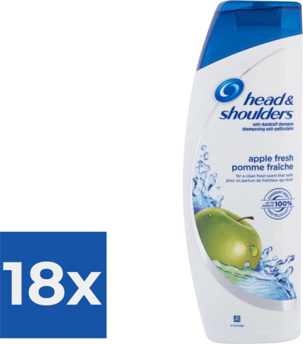 Head &- Shoulders Head & Shoulders Shampoo Apple Fresh 400 mL Voordeelverpakking 18 stuks