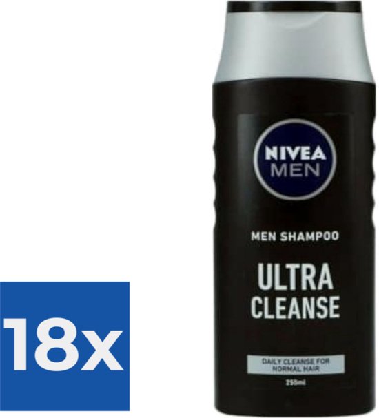 Nivea Men Shampoo Ultra Cleanse - Voordeelverpakking 18 stuks