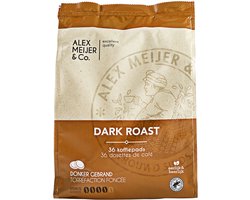Alex Meijer - Dark Roast - Koffiepads - Zak 36 stuks x 6,94 gram