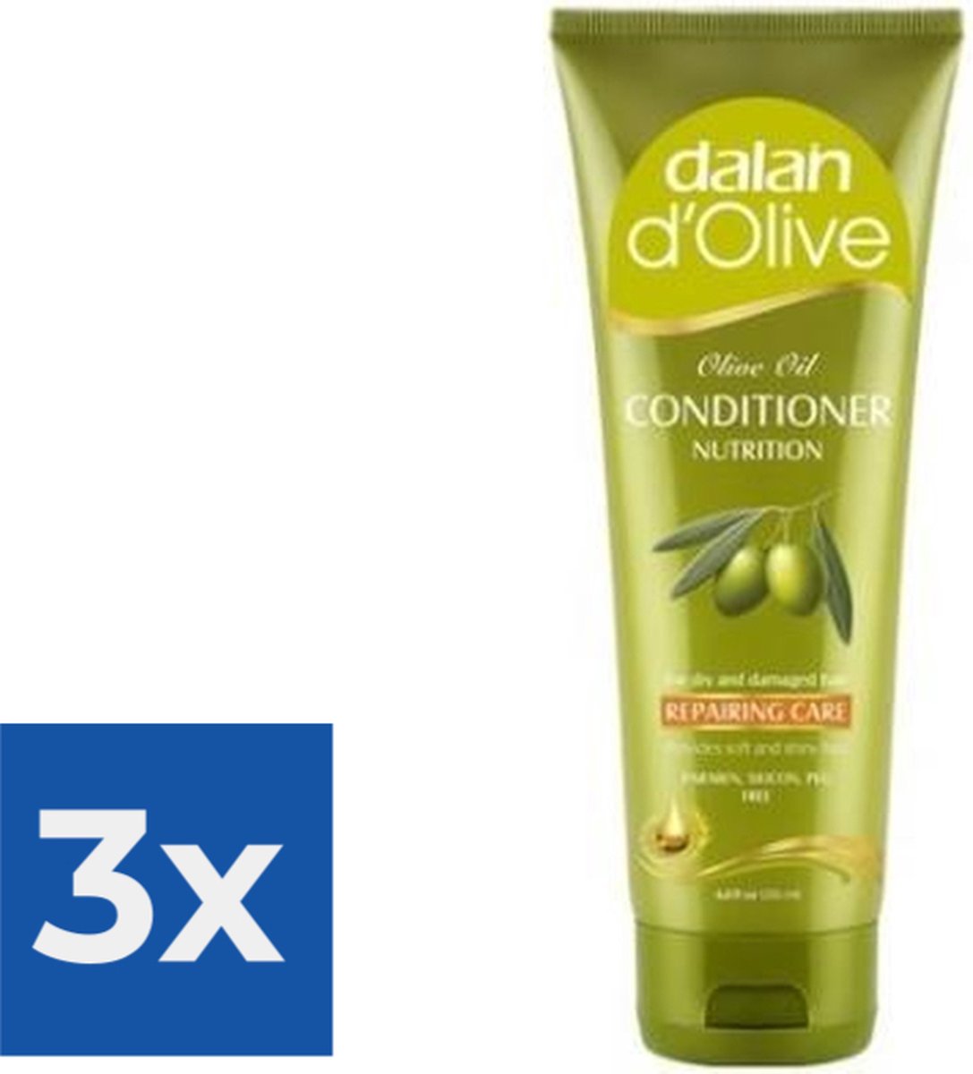 Dalan d’Olive  Conditioner Repairing Care 200ml - Voordeelverpakking 3 stuks
