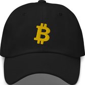 Klassiek Zwart Bitcoin Petje Met Goud Kleurig Geborduurd Bitcoin Logo| Bitcoin cadeau| Crypto cadeau| Bitcoin Cap| Crypto Cap| Bitcoin Pet| Crypto Pet| Bitcoin Merch| Crypto Merch| Bitcoin Kleding| Crypto Kleding