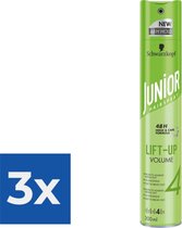Junior Haarspray 3 in 1 Lift Up Volume 300 ml - Voordeelverpakking 3 stuks