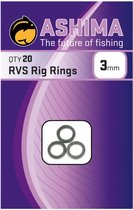 Ashima RVS Rig Rings (20 pcs) - Maat : 4mm