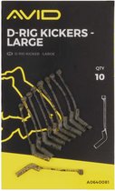 Avid Carp D-Rig Kickers (10 pcs) - Maat : Large