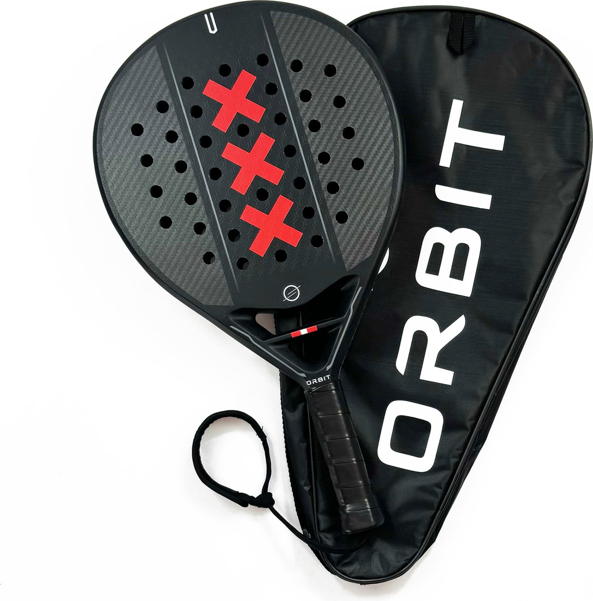 Orbit Sores Amsterdams Padel racket - padel - inclusief beschermhoes - 3K carbon
