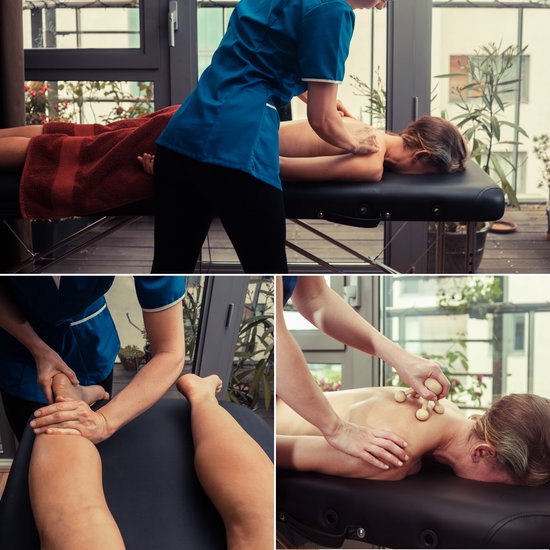 Vivid Green Massagetafel 3 zones - Inklapbaar - Max Draagvermogen 230 KG - 8 Hoogtestanden - Behandelbank - Behandeltafel - Bed - Incl. Opbergtas