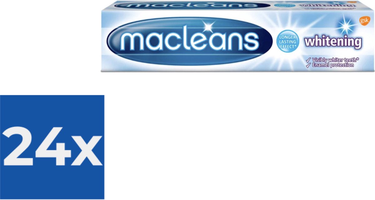 Macleans Tandpasta - Whitening 100 ml - Voordeelverpakking 24 stuks