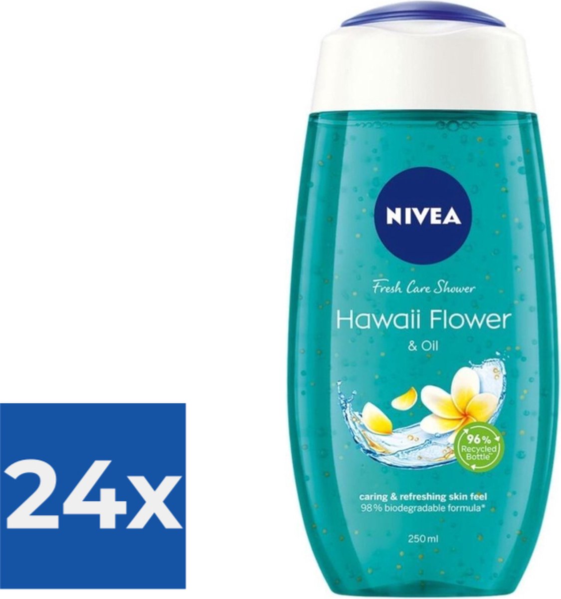 Goedkoopste NIVEA Douchegel Hawaii Flower & Oil - 250 ml - Voordeelverpakking 24 stuks