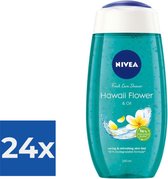 NIVEA Douchegel Hawaii Flower & Oil - 250 ml - Voordeelverpakking 24 stuks