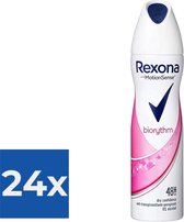 Bol.com Rexona Deospray  Biorythm 150 ml - Voordeelverpakking 24 stuks aanbieding