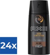 Axe Dark Temptation Deodorant Vapo 150 Ml (man) - Voordeelverpakking 24 stuks