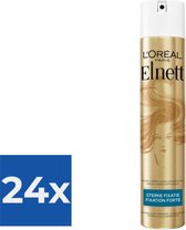 L'Oréal Paris Elnett - Spray Cheveux Satin Fixation Forte - 300 ml - Pack économique 24 pièces