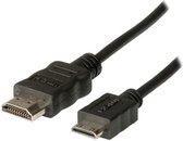 ADJKOF21045579 High Speed HDMI A/V Cable, Type-A->Type C, M/M, Screened, 2m, Black