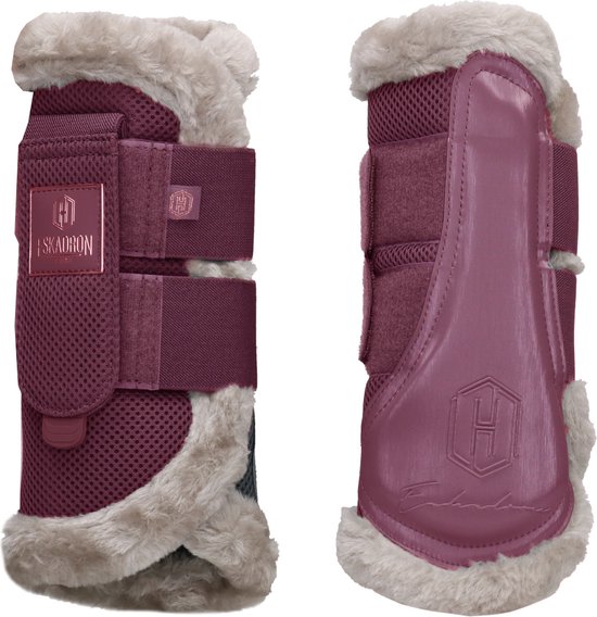 Eskadron Jambières Heritage Mesh Fausse Fourrure Violet - xl