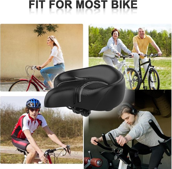 Selle de velo confortable Selle de velo XXL grande nieuw design avec dossier pour. bol