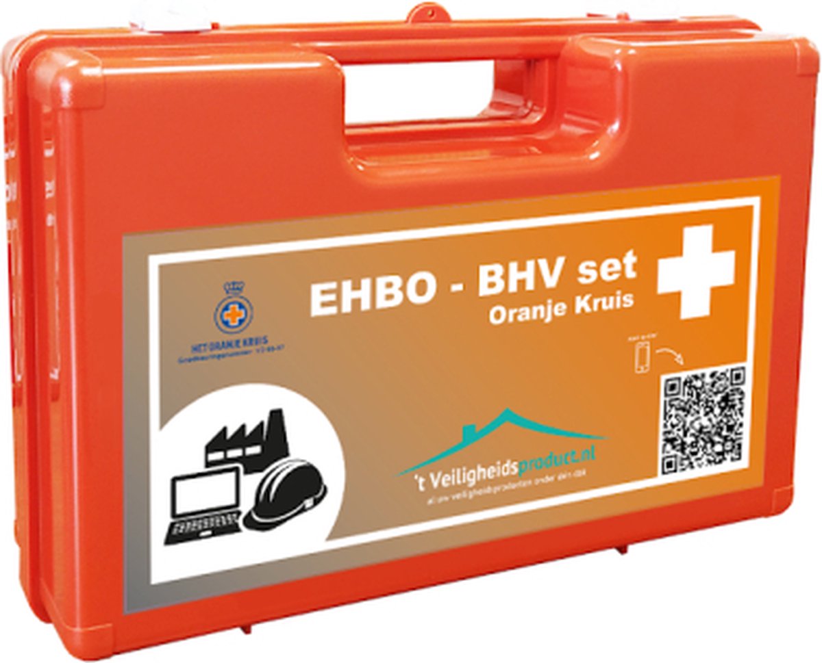 Goedkoopste EHBO/BHV Verbandkoffer Oranje Kruis