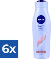Nivea Shampoo - Daily Shine 250 ml - Voordeelverpakking 6 stuks
