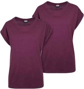 Urban Classics - Extended Shoulder 2-pack Top - XL - Paars