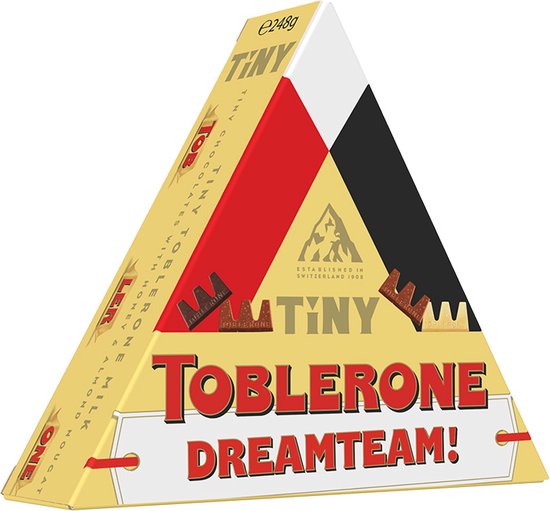 TOBLERONE Assortiment mini chocolat noir au lait et blanc sachet 248g pas  cher 