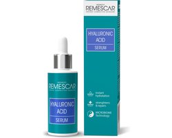 Remescar Hyaluronzuur serum - Gezicht serum tegen rimpels en fijne lijntjes, herstellende en hydraterende serum voor dagelijks gebruik, Hyaluronic Acid Complex voor alle huidtypes, 30 ml