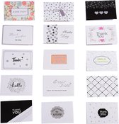 15x Cartes de vœux - Cartes - Jeu de cartes - Avec enveloppe - Cartes postales - 6,4x9,2 cm