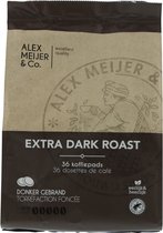 Alex Meijer - Extra Dark Roast Koffie - Koffiepads - Zak 36 stuks x 6,94 gram
