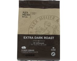 Alex Meijer - Extra Dark Roast Koffie - Koffiepads - Zak 36 stuks x 6,94 gram