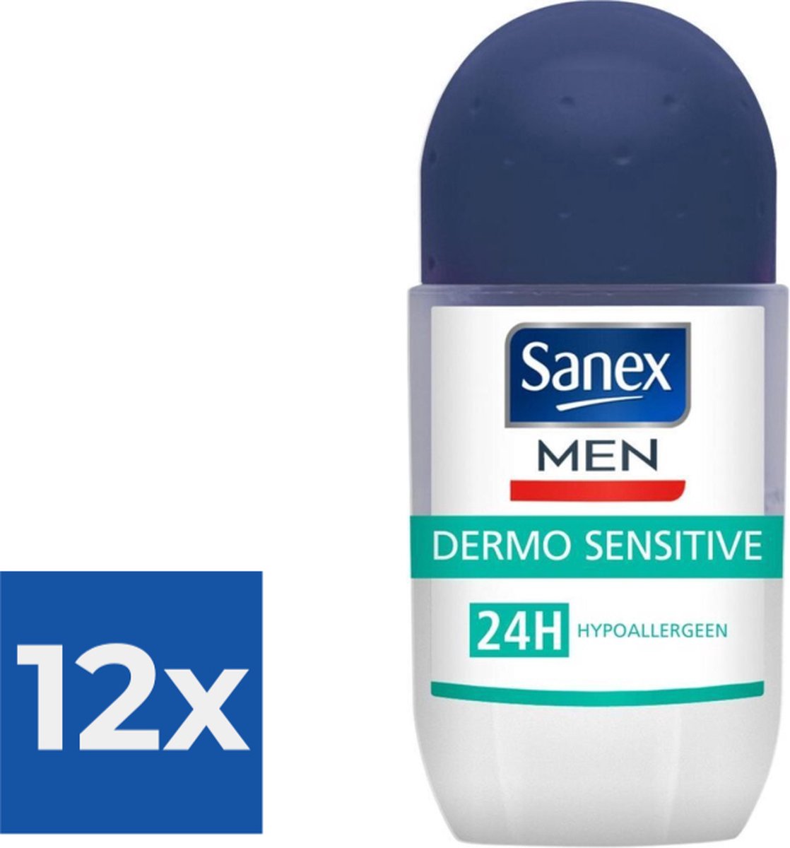 Goedkoopste Sanex Men - Deodorant - Roller - Dermo Sensitive - 50ml x 12