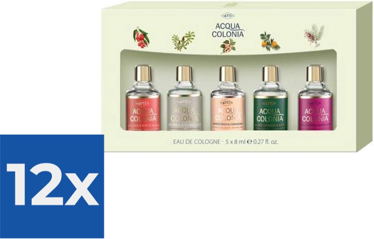 Goedkoopste Acqua Colonia miniaturen set 5 x 8 ml - Voordeelverpakking 12 stuks