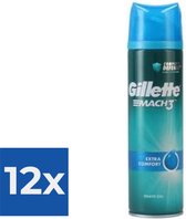 Gillette - Mach3 Complete Defense Extra Comfort - Soothing Shaving Gel - Voordeelverpakking 12 stuks