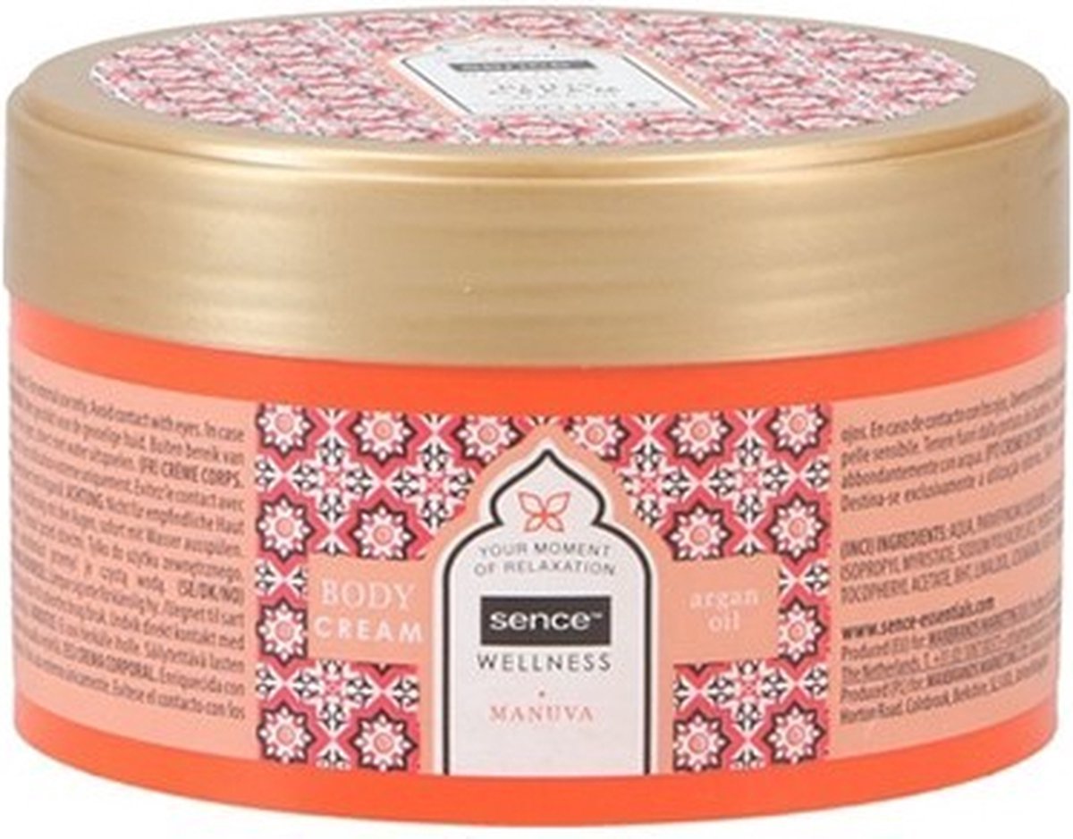 Goedkoopste Sence Wellness Body Crème Manuva 200 ml - Voordeelverpakking 12 stuks