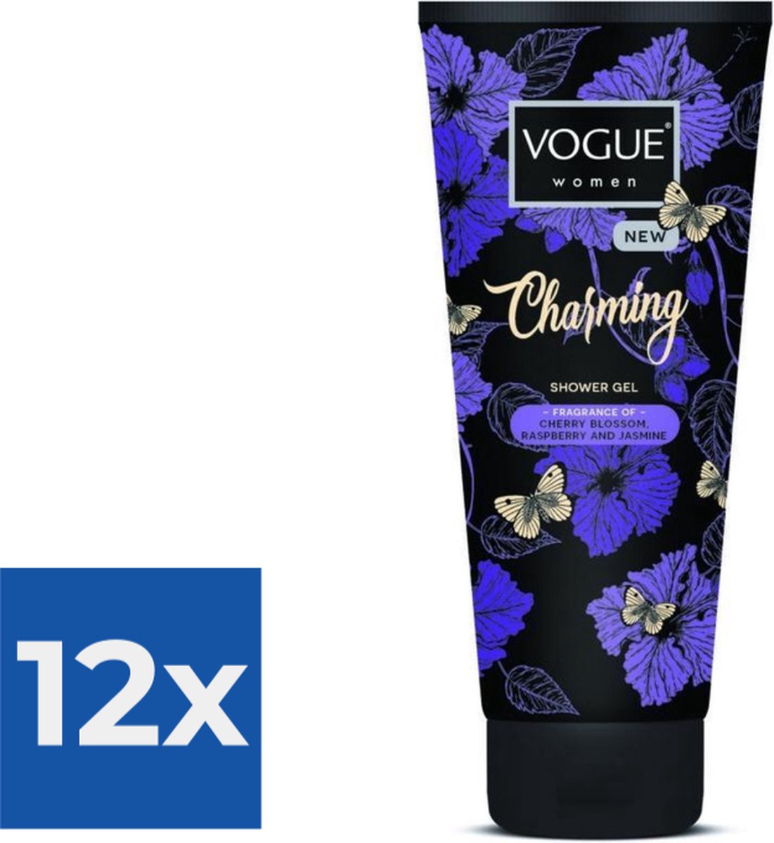 Goedkoopste Vogue Charming Douche Gel 200 ml - Voordeelverpakking 12 stuks
