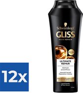 Gliss Kur Shampoo Ultimate Repair - Voordeelverpakking 12 stuks