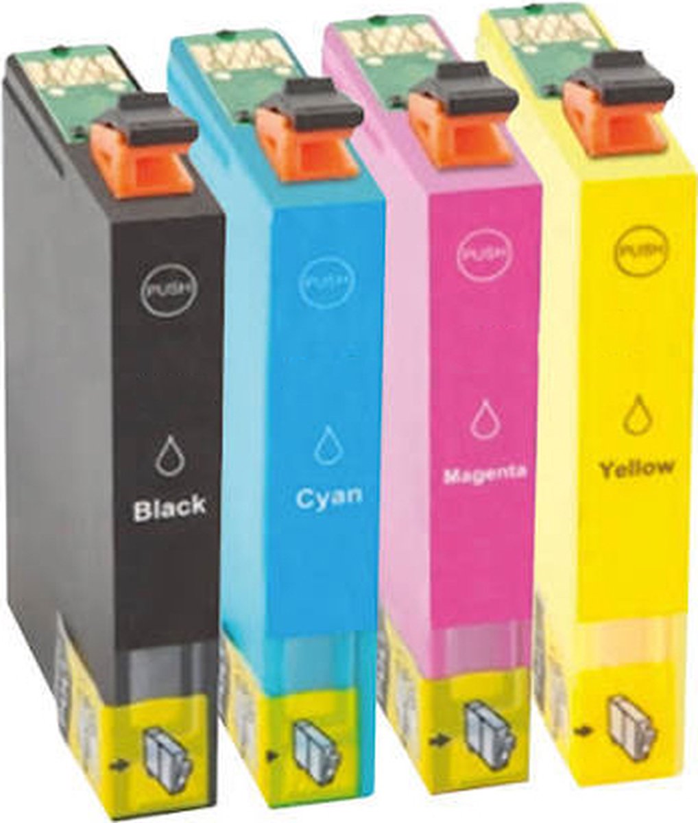 Pcman Epson Huismerk T1295 Cartridges - Zwart + Alle Kleuren Set