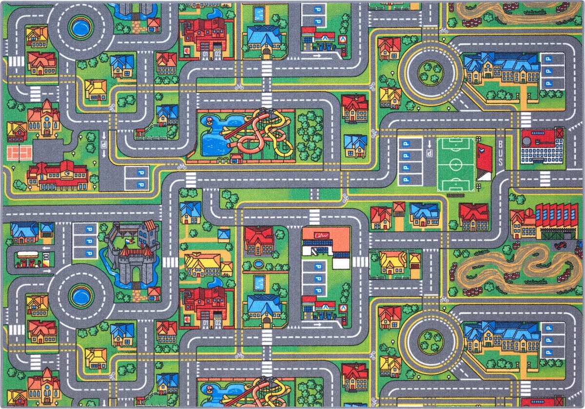 Stratenplan Verkeerskleed 140 x 200 cm — afbeelding 3