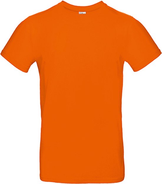 2-Pack herenshirt 'E190' met ronde hals B&C Collectie Oranje maat 3XL