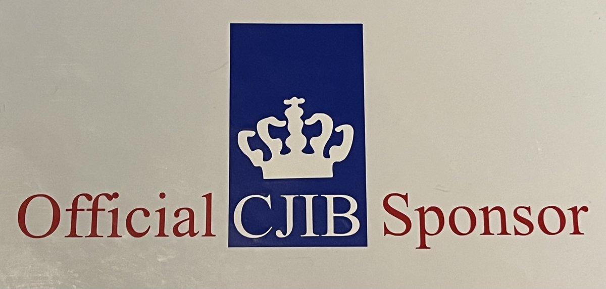 Auto sticker CJIB sponsor rood