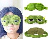 New Age Devi - Super-zachte, grappige pepe oogmasker met pluche blinddoek: Perfect voor kinderen, meisjes en volwassenen (Groene Kikker) Pepe the frog"