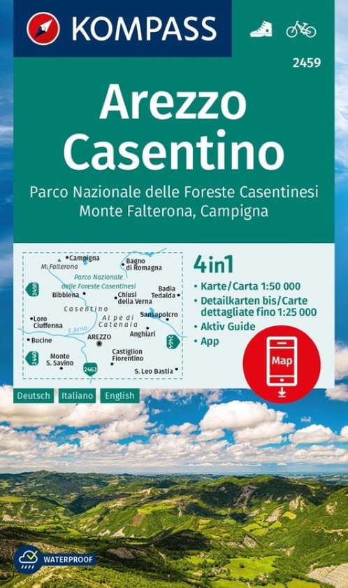 Arezzo Casentino PN D/E/I + Aktiv Guide - cover