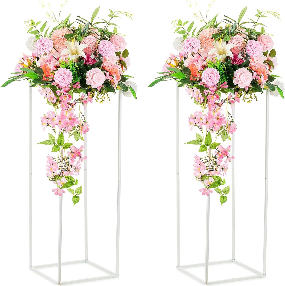 Phyachelo 2 Pcs Floral Mousse Cage Porte-Fleurs avec Mousse Florale pour Fleurs Cage Bol pour Centre de Table Arrangement Floral