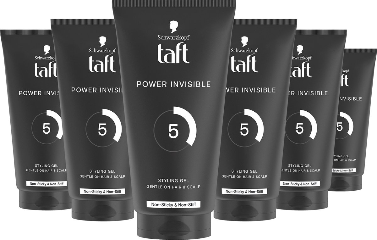 Taft - Power Invisible - Gel - Tube - 6 x 150ml - Grootverpakking