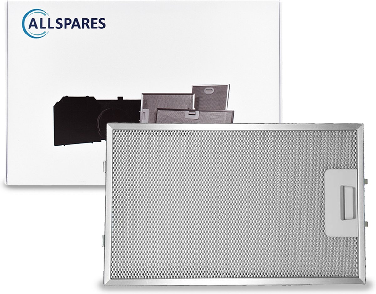 AllSpares Metaalfilter voor afzuigkappen geschikt voor AEG 4055101697 (325x197x10mm)